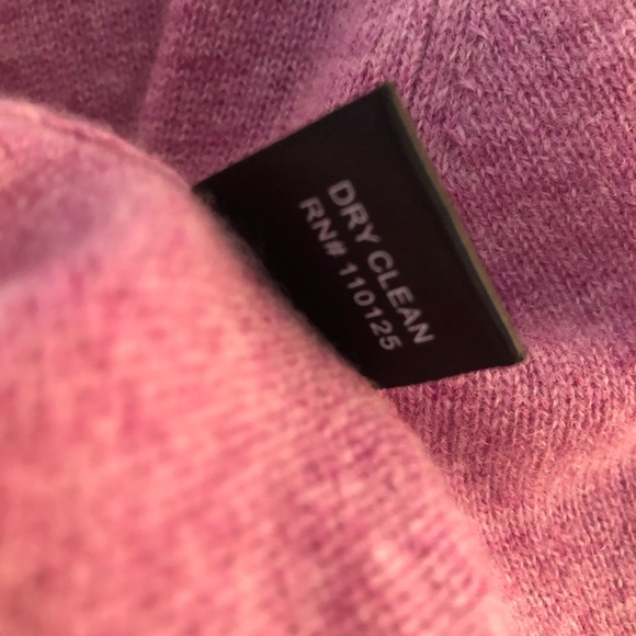 Qi Cashmere Sweater Lace Up Front 100% Cashmere Berry Mousse (Purple-Pink) M EUC - Picture 14 of 14